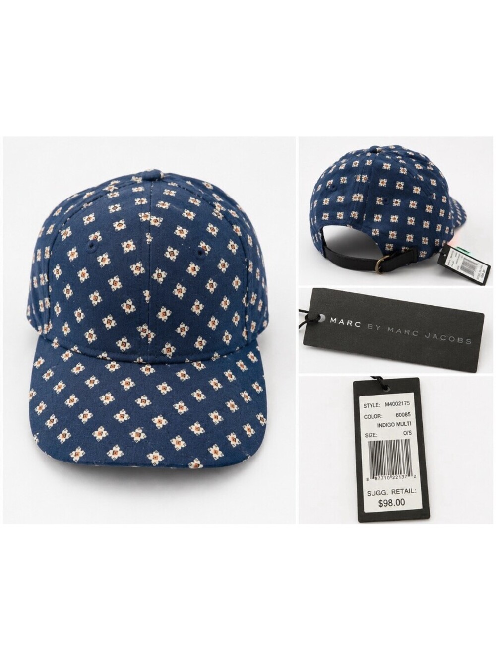 Marc Jacobs Designer Baseball Hat NWT - MSRP $98.00